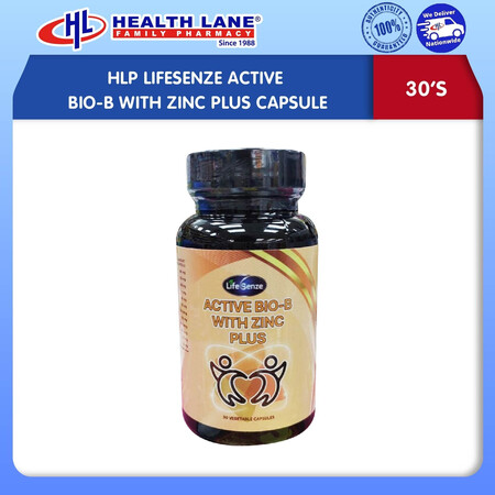 HLP LIFESENZE ACTIVE BIO-B WITH ZINC PLUS CAPSULE (30'S)